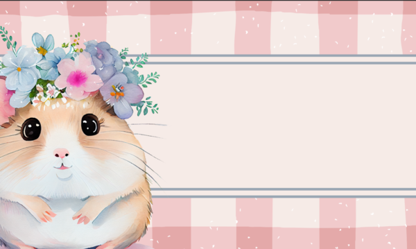 Animal Flower Pastel Name Tags