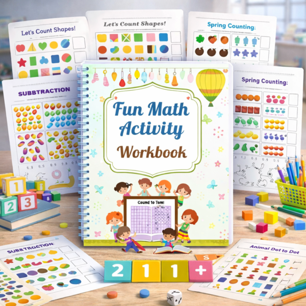 Let's Count and Color! Fun Math Activity Workbook