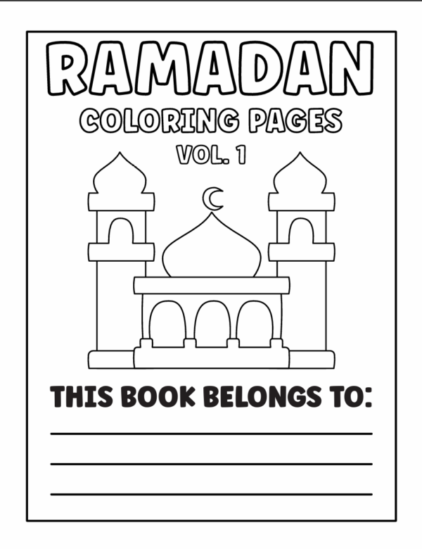 Ramadan Coloring Pages for Kids – Printable Activity Book