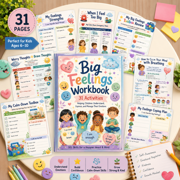 Social Emotional Learning Workbook for Kids